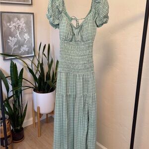 Hollister Gingham Maxi Dress
